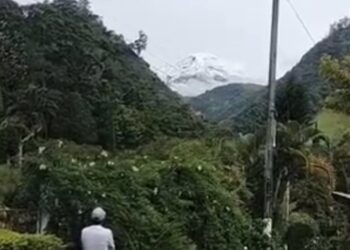 El Nevado del Tolima sorprende a los habitantes del Cañón del Combeima
