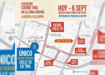 Cierres viales y cambios logísticos en el Ibagué Festival por concierto en el Panóptico