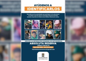 Los 10 más buscados tras disturbios con armas blancas en el Atanasio Girardot de Medellín