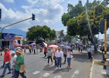 Maestros de Ibagué se movilizaron en apoyo al Gobierno Nacional
