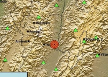 Sismo de magnitud 3.1 sacude a Piedras, Tolima
