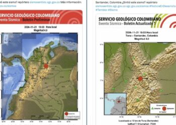 Sismo de magnitud 4.0 sacude a Santander: sin daños reportados