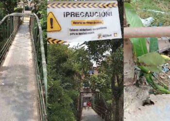 Habitante de Ibagué denuncia silencio administrativo por deterioro de puente peatonal