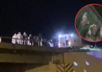 Hallan cuerpo desmembrado en costales colgando de un puente en Andalucía, Valle