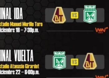 Dimayor confirma horarios de la final de la Liga y Copa Colombia entre Nacional y Tolima