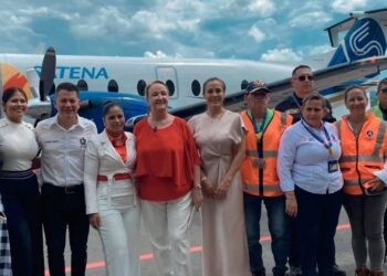 “La Puerta de Oro del Tolima” inauguró su primer vuelo Flandes – Bogotá