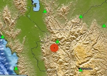 Dabeiba y otras regiones de Colombia registran actividad sísmica este 5 de enero