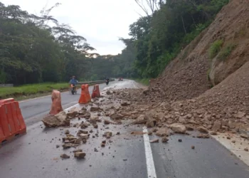 Derrumbe en la Variante de Ibagué genera paso controlado en un solo carril