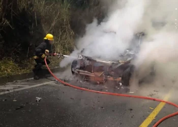 Incendio reduce a cenizas una lujosa camioneta en la vĆa al Cañón del Combeima