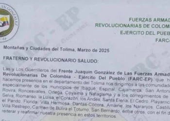 Disidencias de las FARC-EP anuncian presencia en Tolima y generan alerta