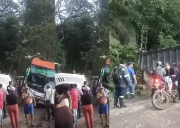 Volqueta bloqueó vía Ataco–Coyaima por mal estado de la carretera