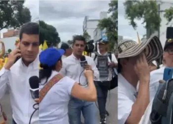 Periodista de RTVC fue agredido verbalmente durante Marcha del Silencio en Bucaramanga