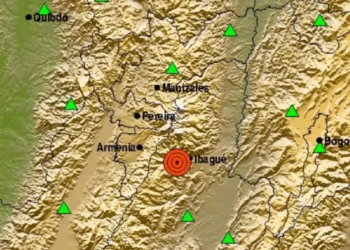 Sismo de 2.9 sacude Ibagué y Cajamarca cerca del volcán Machín
