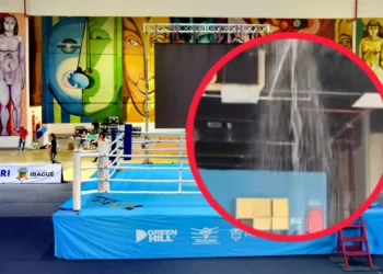 Filtraciones de agua en coliseo cubierto de Ibagué obligan a boxeadores extranjeros a evacuar el recinto
