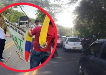 Campesinos mantienen los bloqueos en la vĆas del norte del Tolima