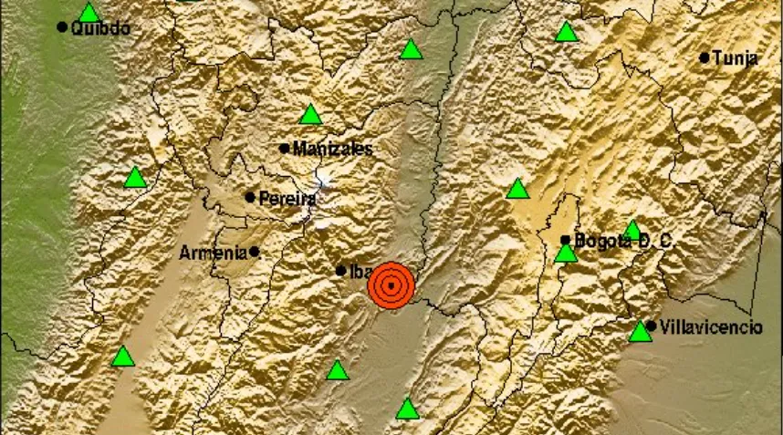 Sismo de magnitud 3.2 sacudió el municipio de Piedras, Tolima