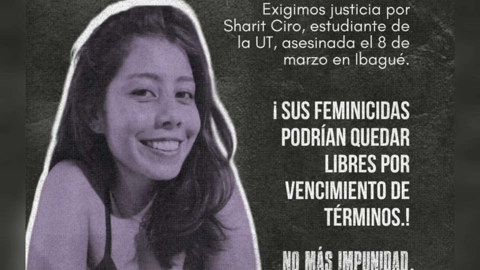 Ibagué alza su voz por justicia para Sharit Ciro