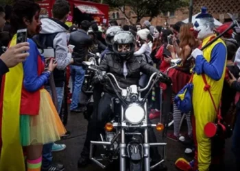 Gonobikerreas se desliga de la caravana motera de Halloween en Ibagué