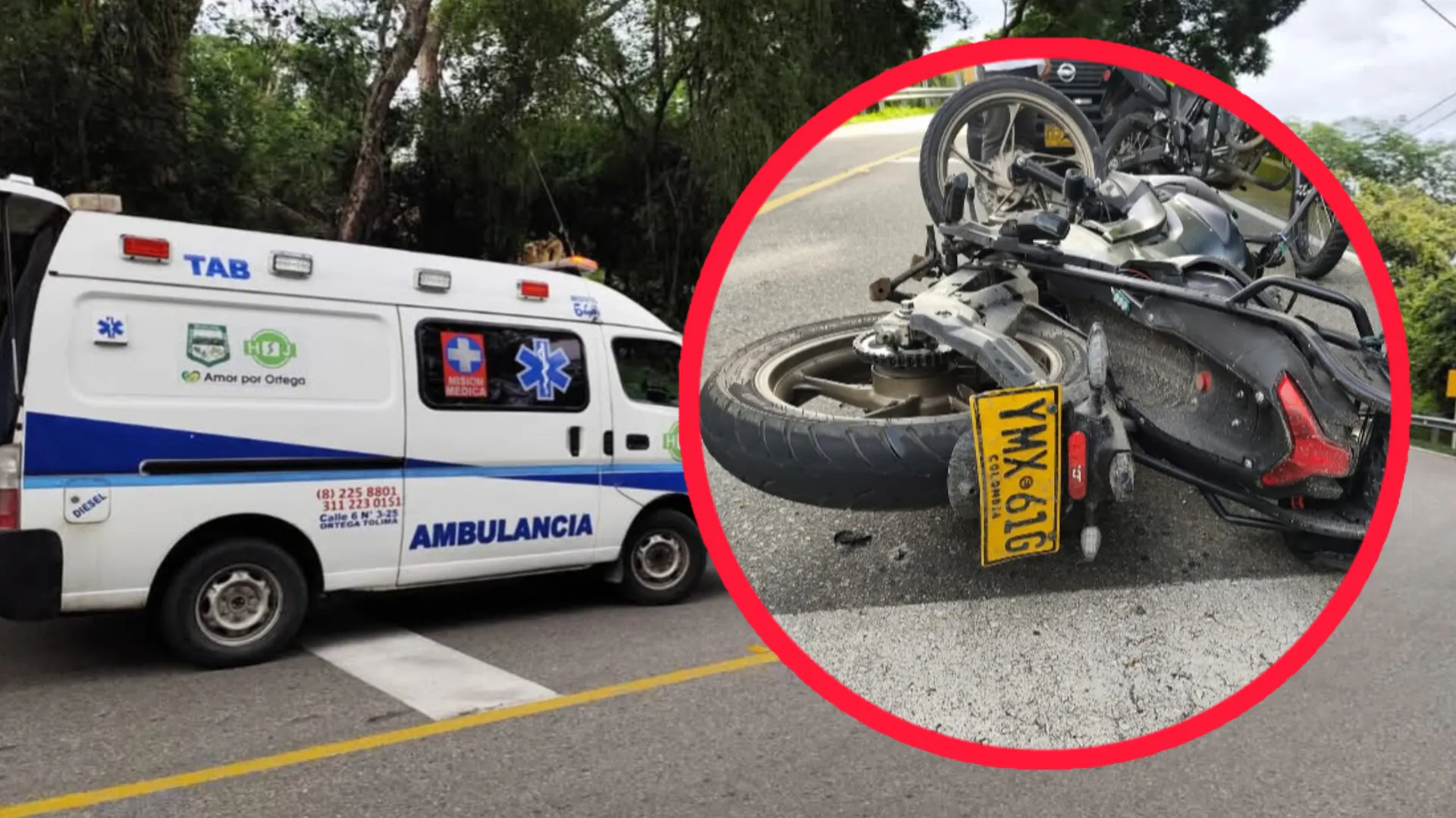 Muere motociclista ibaguereño en choque en la vía Ortega-Guamo