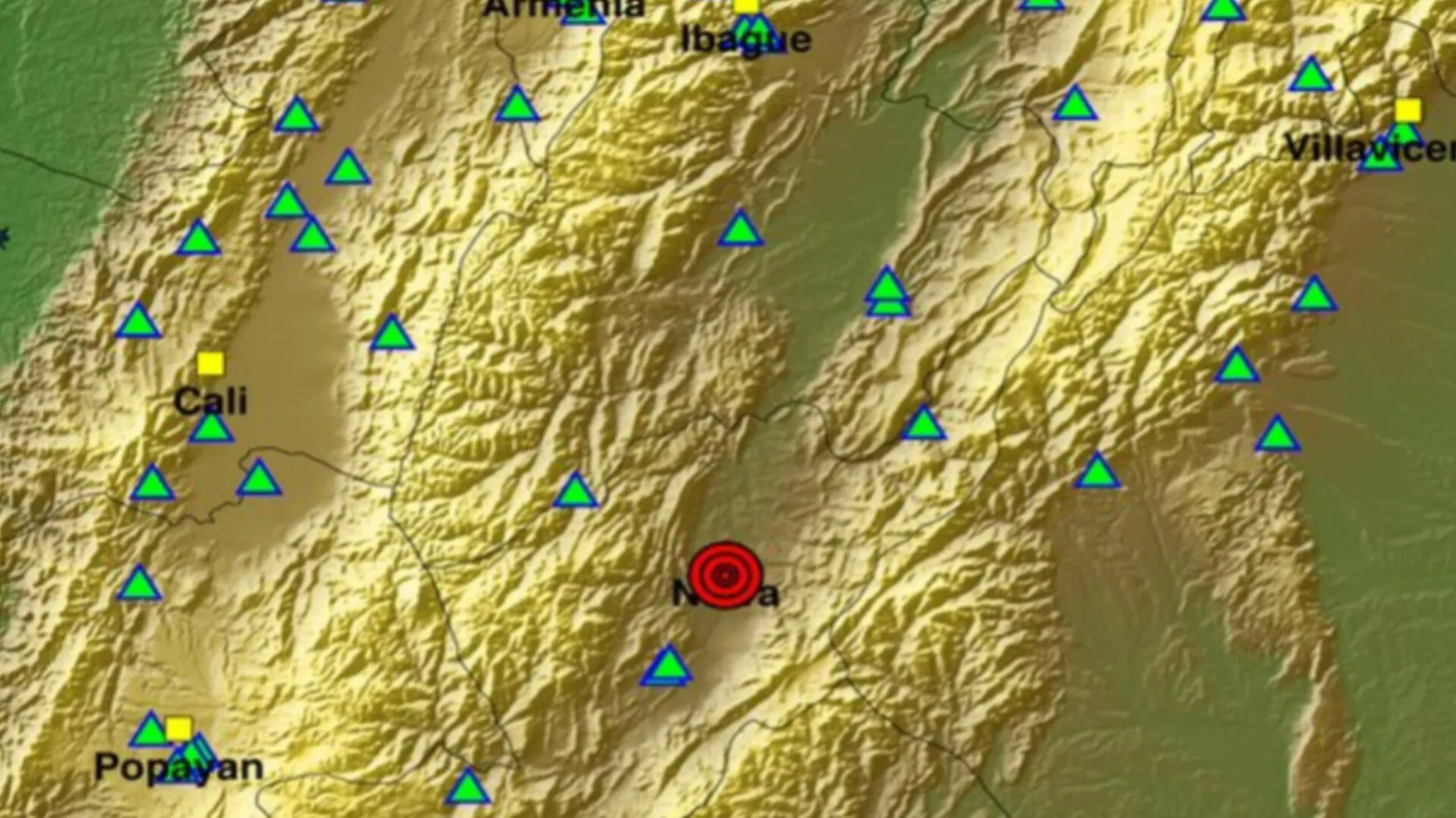 Sismo de 4.4 sacude Neiva y alrededores en Huila este domingo matutino