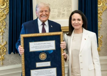 Machado le entrega su medalla Nobel de la Paz a Trump