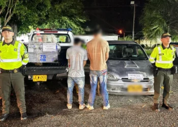 Capturan a dos hombres por hurto de transformador en Honda