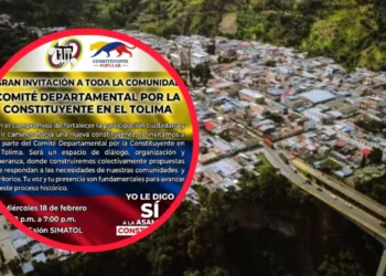 Tolima inicia impulso a la consulta constituyente desde Cajamarca