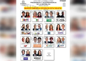Definen orden del tarjetón para presidenciales 2026 en Colombia