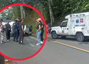 Accidente en vía Líbano – Convenio deja un herido y genera alerta vial