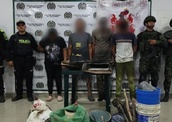 Capturan a cuatro personas en operativo contra minería ilegal en el norte del Tolima