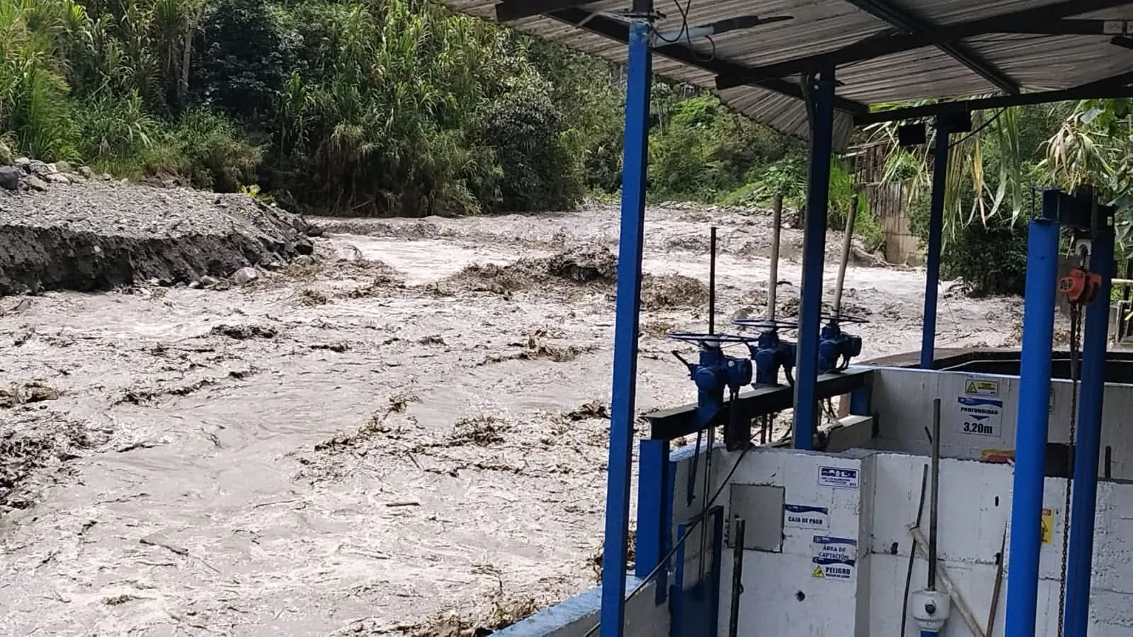 Lluvias afectan captación de agua en Ibagué
