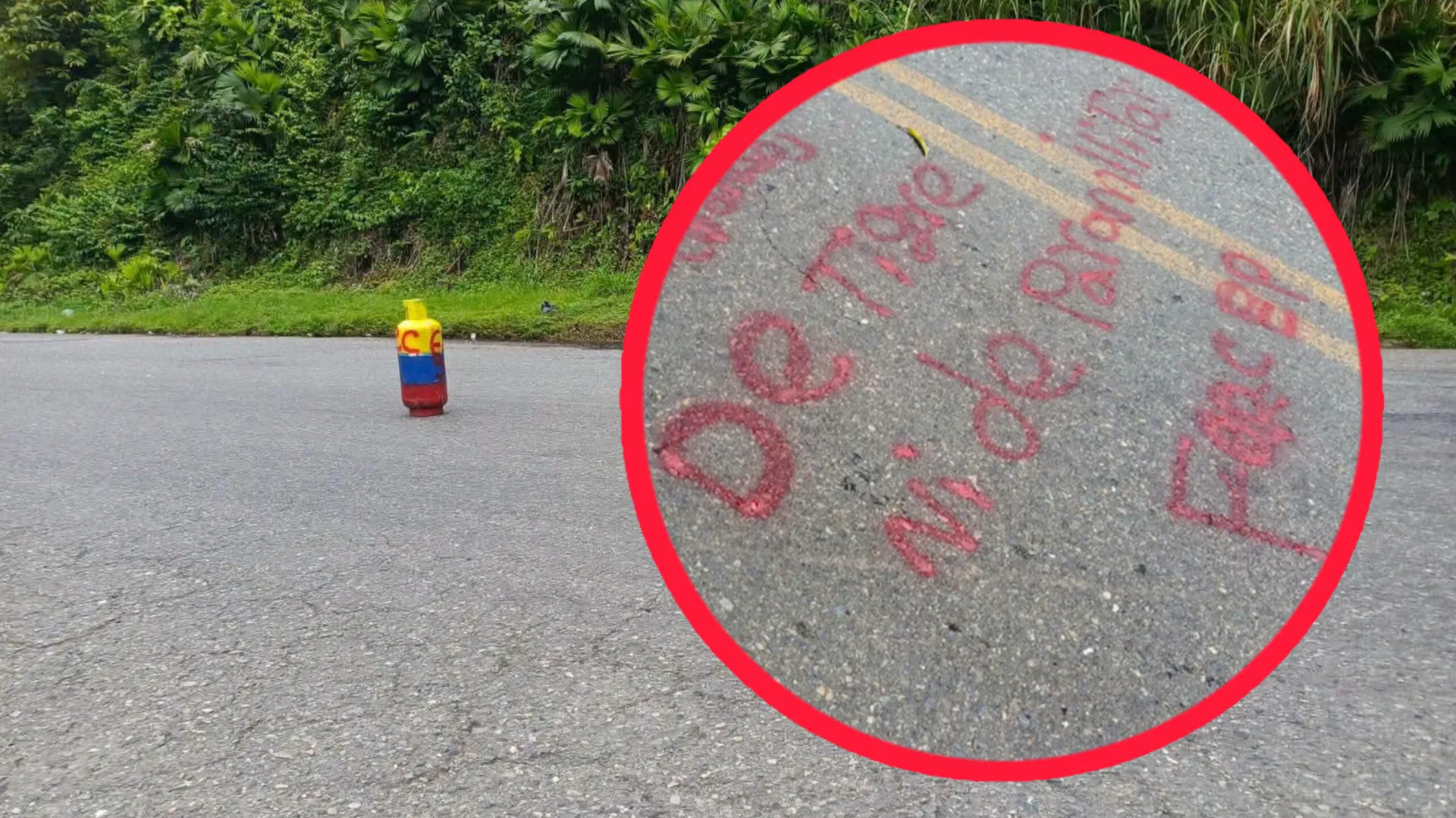 Farc pintan grafiti contra De la Espriella en medio de alerta terrorista
