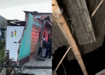 Deslizamiento destruyó una vivienda en Cajamarca y obligó al cierre parcial de la vía Panamericana