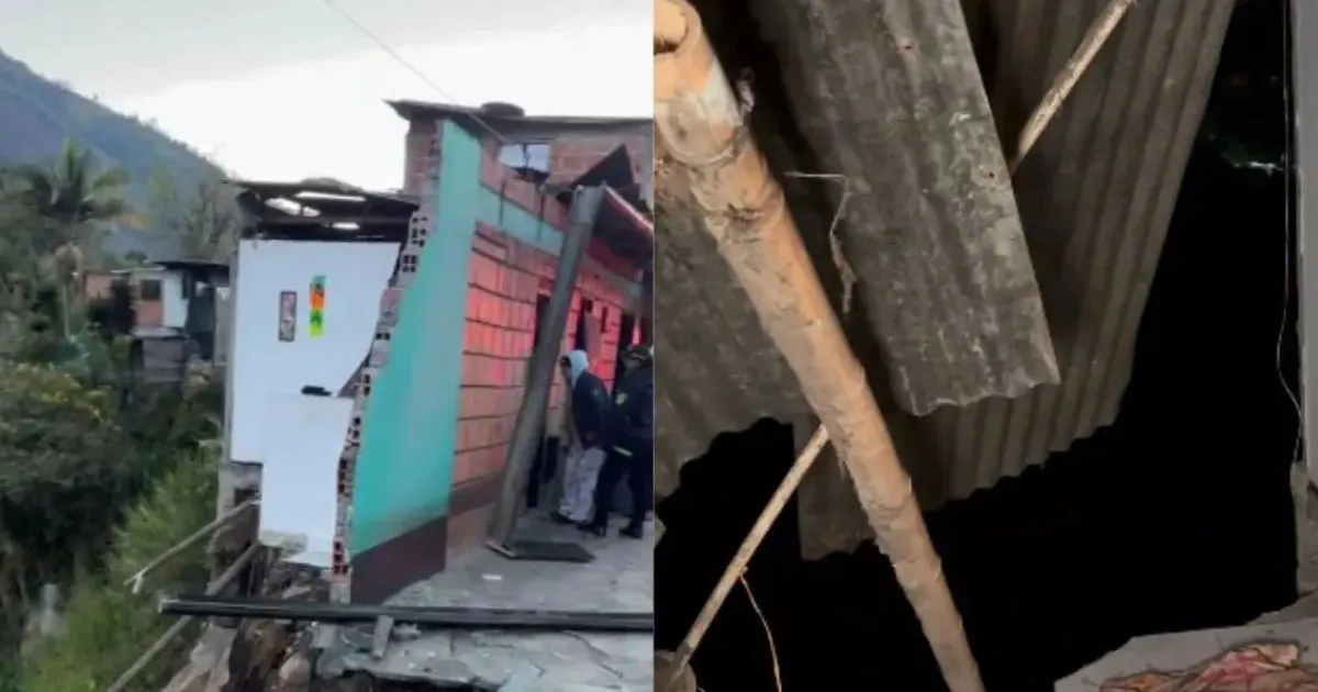 Deslizamiento destruyó una vivienda en Cajamarca y obligó al cierre parcial de la vía Panamericana
