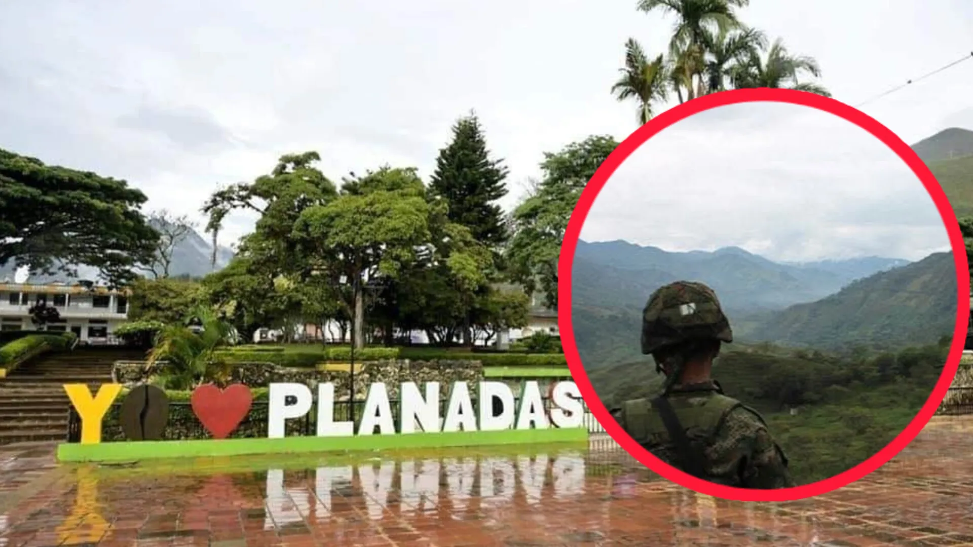 Ataque con drones sacude a Planadas y deja un soldado herido