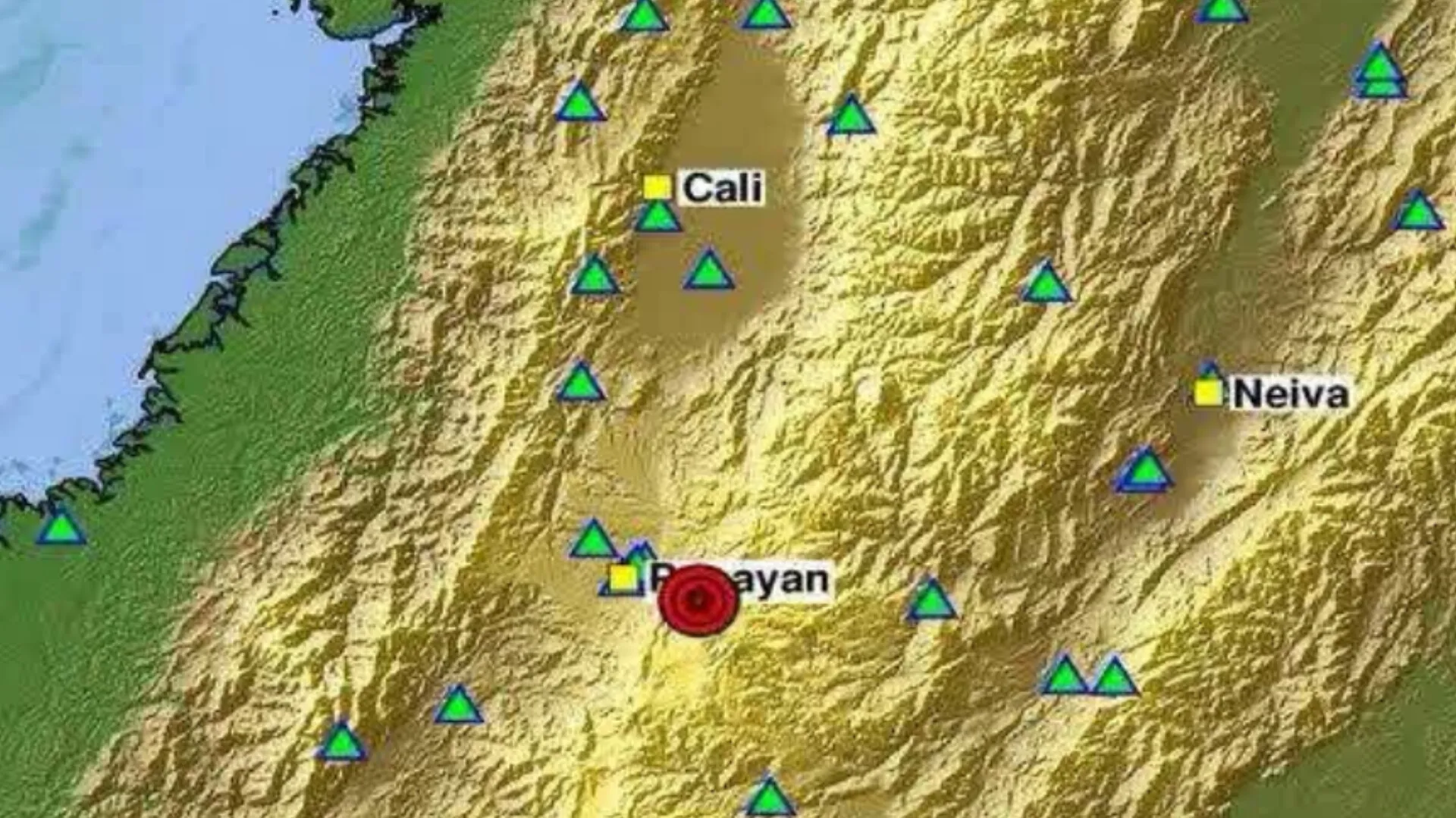 Sismo de magnitud 4,1 sacudió el Cauca y tuvo epicentro cerca de Totoró