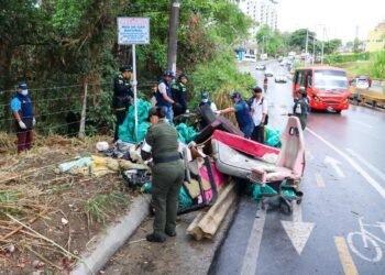 Recuperan espacios públicos tras desmontar cambuches en dos barrios de Ibagué