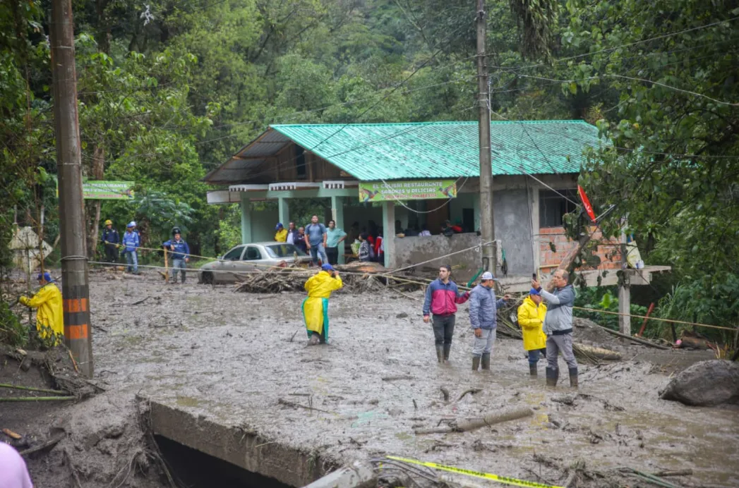 Avalancha en el Cañón del Combeima destruyó una vivienda y afectó otras dos
